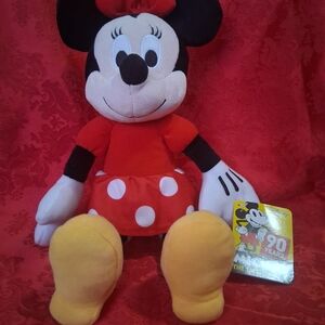 Disney Minnie Mouse Plush in Red, White, Black & Yellow